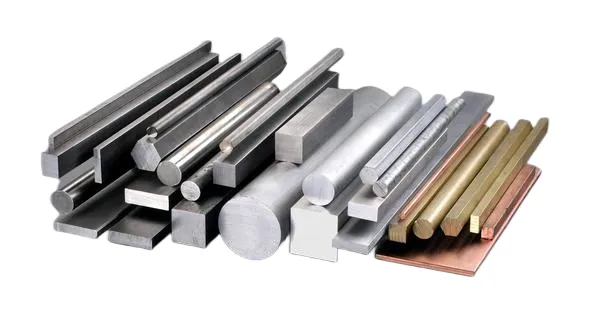 Assorted metal bars and rods in different shapes and sizes Assorted metal bars and rods in different shapes and sizes