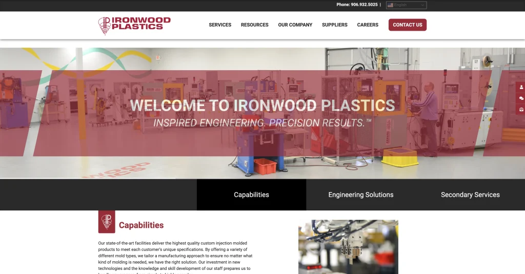 Ironwood Plastics website