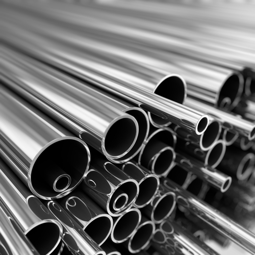 Stack of stainless steel pipes commonly used in Metal Injection Molding Stack of stainless steel pipes commonly used in Metal Injection Molding